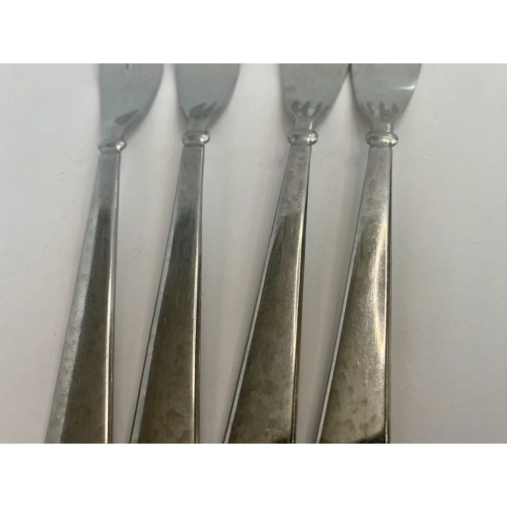 Salad Forks Stanley Roberts Rogers SRB60 Japan Stainless Lot Of 4 Replacements